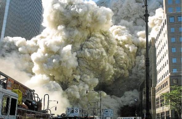 Le 11 septembre 2001, lors des attentats du World Trade Center, à New York.,  BIGGART / SIPA