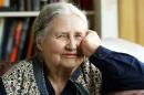 FILE - In this April 17, 2006 file photo, Writer Doris Lessing, 86, sits in her home in north London. Doris Lessing, the free-thinking, world-traveling, often-polarizing writer of "The Golden Notebook" and dozens of other novels that reflected her own improbable journey across the former British empire, has died, early Sunday, Nov. 17, 2013. She was 94. The author of more than 50 works of fiction, nonfiction and poetry, Lessing explored topics ranging from colonial Africa to dystopian Britain, from the mystery of being female to the unknown worlds of science fiction. (AP Photo/Martin Cleaver, File)