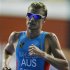 Australia's Brad Kahlefeldt runs at the Lisbon Triathlon World Cup men's event