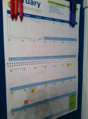 How to use a calendar for home management...