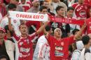 Tunisian Etoile of Sahel's fans cheer on October 27, 2007