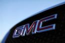A General Motors logo is seen on a vehicle for sale at the GM dealership in Carlsbad