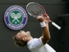 Steve Darcis of Belgium reacts as he defeats Rafael Nadal of Spain in their Men's first round singles match at the All England Lawn Tennis Championships in Wimbledon, London, Monday, June 24, 2013. (AP Photo/Kirsty Wigglesworth)