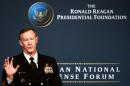 Admiral William McRaven, Commander of the US Special Operations Command, speaks at the Ronald Reagan Presidential Library in Simi Valley, California on November 16, 2013