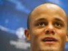 Manchester City's Vincent Kompany speaks during a news conference in Amsterdam Arena stadium