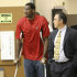 CORRECTS SURGERY DATE TO FEB - FILE - In this file photo taken Sept. 27, 2007, Portland Trail Blazers center Greg Oden, who underwent surgery on his right knee, walks with crutches with Trail Blazers general managrer Kevin Pritchard before the start of their news conference in Tualatin, Ore. Oden will have arthroscopic surgery to "remove debris" from his left knee. The Blazers said the former No. 1 pick in the 2007 NBA draft was to have the surgery Monday, Feb. 20, 2012, in Vail, Colo. He has not played in an NBA game since Dec. 5, 2009. (AP Photo/Rick Bowmer, File)