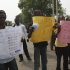 People protest over fuel prices in  Abeokuta , Nigeria, Thursday, Jan. 5, 2012. Police fired tear gas to break up a sleep-in protest at a traffic roundabout in northern Nigeria early Thursday, as tensions mounted over spiraling gasoline prices in this oil-rich nation.(AP Photo/Sunday Alamba)