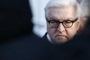 German Foreign Minister Frank-Walter Steinmeier answer questions during a meeting with the press at the President palace in Vilnius, Lithuania, Tuesday, March 11, 2014. (AP Photo/Mindaugas Kulbis)