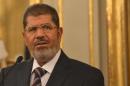 Egypt President Mohamed Morsi speaks during a press conference in Rome on September 14, 2012