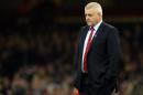 Wales coach Warren Gatland watches his players on November 16, 2013