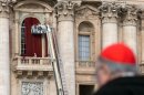 Pope's Balcony Gets Red Drapes for Next Pontiff