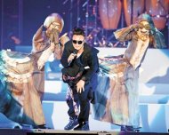 　↑陳奕迅日前到台北小巨蛋開唱，表現出色，不受房貸壓力影響。（資料照片）