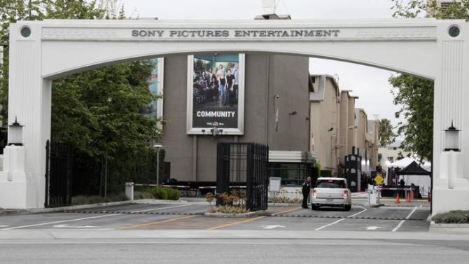 An entrance gate to Sony Pictures Entertainment at the Sony Pictures lot is pictured in Culver City