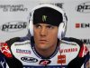 Yamaha MotoGP rider Spies of the U.S. concentrates before a free practice session at the Czech Grand Prix in Brno