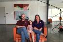 Andrew Morrison his wife Chelsa and their daughter Marilyn in Dallas, Texas