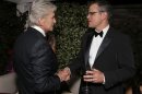 Michael Douglas and Matt Damon at the Behind the Candelabra party in Cannes (Todd Williamson/Invision/AP)