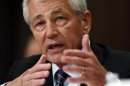 U.S. Secretary of Defense Chuck Hagel testifies at a Senate Appropriations Defense Subcommittee hearing on "Department Leadership." on Capitol Hill in Washington