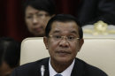 Cambodian Prime Minister Hun Sen attends the 15th ASEAN - South Korea Summit in Phnom Penh, Cambodia, Monday, Nov. 19, 2012. (AP Photo/Heng Sinith)