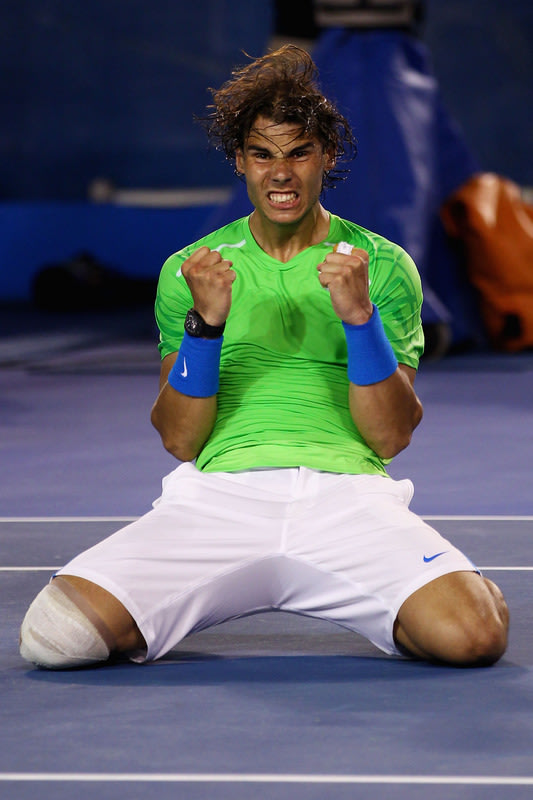   Rafael Nadal Of Spain Celebrates Getty Images