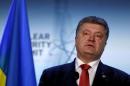 Ukraine President Poroshenko gives a briefing at Nuclear Security Summit in Washington