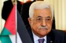 Palestinian President Mahmoud Abbas is pictured during a meeting in Vilnius on October 22, 2013