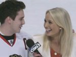Reporter's awkward moment with fan