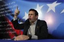 Henrique Capriles, Venezuela's opposition leader and governor of Miranda state, addresses the media in Caracas