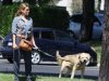 H Eva Mendes βγάζει βόλτα το σκύλο του Ryan Gosling