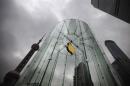 An Apple logo is seen at an Apple store in Pudong, the financial district of Shanghai