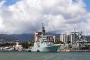 The HMCS Algonquin and the HMAS Darwin on June 29, 2012 in Pearl Harbor, Hawaii