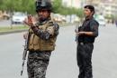 File picture shows Iraqi police on patrol in Baghdad
