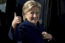 The Latest: Clinton raps Trump on accepting election results