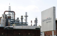 <p>               In a Thursday, April 19, 2012 photo, the ConocoPhillips refinery is seen in Trainer, Pa.  ConocoPhillips on Monday, April 23, 2012 reported first-quarter earnings of $2.9 billion, compared with first-quarter 2011 earnings of $3.0 billion. Excluding $330 million of special items, first-quarter 2012 adjusted earnings were $2.6 billion. Special items were primarily related to gains on asset dispositions, partially offset by impairments and repositioning costs.  (AP Photo/Alex Brandon)
