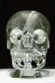 Cráneo de cristal en el British Museum (WikiCommons)