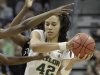 Baylor center Brittney Griner (42) looks for and opening during the second half in the NCAA women's Final Four semifinal college basketball game against Stanford, in Denver, Sunday, April 1, 2012. (AP Photo/Eric Gay)