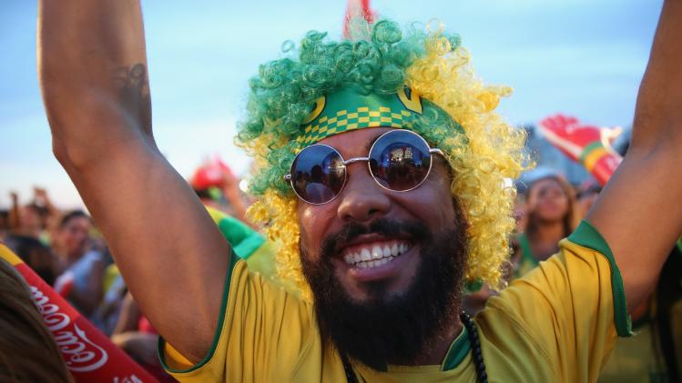World Cup Fans Gather To Watch Matches In Rio