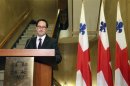 Montreal mayor Michael Applebaum announces his resignation during a news conference in Montreal