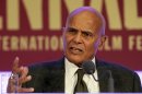 FILE - In this Oct. 22, 2011 file photo, U.S singer Harry Belafonte speaks at a press conference at Viennale, the Vienna international film festival, in Vienna, Austria. Belafonte told The Associated Press on Tuesday, Jan. 29, 2013 that the current discussion arising out of the Connecticut school massacre in December often ignores decades of urban gun violence. He said it's important that African-American leaders participate in the debate over gun control. (AP Photo/Ronald Zak, File)