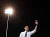 U.S. President Barack Obama waves to supporters after speaking at a campaign rally in Las Vegas