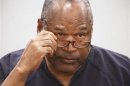 File photo shows O.J. Simpson during his evidentiary hearing testimony in Clark County District Court in Las Vegas
