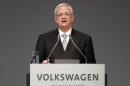 FILE - In a Tuesday, May 5, 2015 file photo, Volkswagen CEO Martin Winterkorn addresses the shareholders during the annual shareholder meeting of the car manufacturer Volkswagen in Hannover, Germany. Winterkorn apologized Sunday, Sept. 20, 2015, after the Environmental Protection Agency said the German automaker skirted clean air rules by rigging emissions tests for about 500,000 diesel cars. "I personally am deeply sorry that we have broken the trust of our customers and the public," Volkswagen chief Martin Winterkorn said in a statement. (AP Photo/Frank Augstein, File)