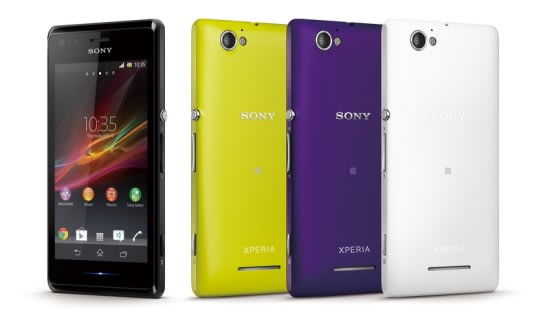 Xperia M美型 NFC手機，潮流四色酷炫黑、明亮白、螢光黃、魔幻紫全新上市！