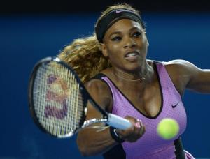 Serena Williams of the US plays a shot during her women&#39;s&nbsp;&hellip;