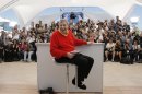 Comedian Jerry Lewis poses for photographers during a photo call for the film Max Rose at the 66th international film festival, in Cannes, southern France, Thursday, May 23, 2013. (AP Photo/Francois Mori)