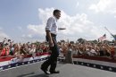 Republican presidential candidate Mitt Romney campaigns at the Military Aviation Museum in Virginia Beach, Va., Saturday, Sept. 8, 2012. (AP Photo/Charles Dharapak)