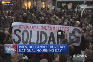 Thousands rally on Paris streets in solidarity