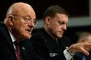 Clapper testifies before a Senate Armed Services Committee hearing on foreign cyber threats, on Capitol Hill in Washington