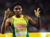 Caster Semenya after posting the fastest time in the women's 800 metres semi-finals in Daegu today