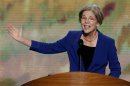 Elizabeth Warren, candidate for the U.S. Senate in Massachusetts, addresses the second session of the Democratic National Convention in Charlotte