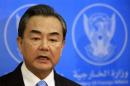 China's Foreign Minister Wang speaks during a news conference with Sudan's Foreign Minister Karti in Khartoum
